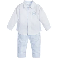 Tutto Piccolo 3 Piece Blue Trouser Set