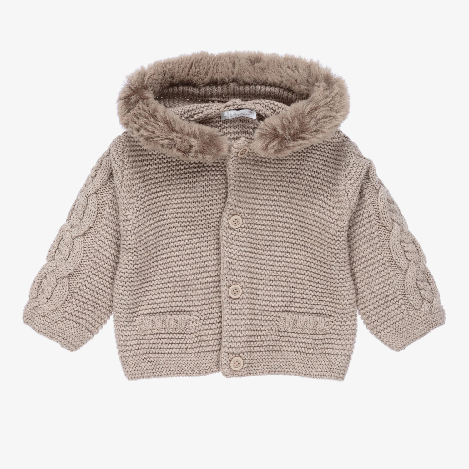Tutto Piccolo Boys Beige Knitted Cardigan 1 Tutto Piccolo Boys Beige Knitted Cardigan