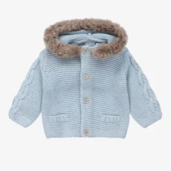 Tutto Piccolo Boys Blue Knitted Cardigan