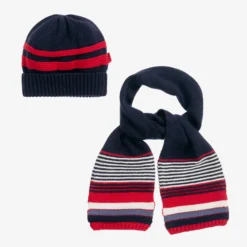 Tutto Piccolo Boys Cotton Hat & Scarf Set