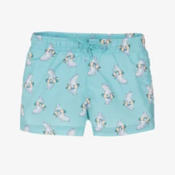 Tutto Piccolo Boys Green Hippo Swim Shorts