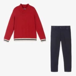 Tutto Piccolo Boys Red & Blue Trouser Set -Outlet Little Gents Set Store tutto piccolo boys red blue trouser set 457624 19602263afb35cea24dde9ab89a58609bef70654