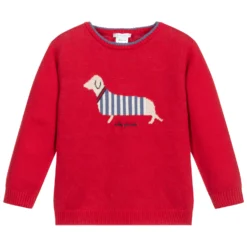 Tutto Piccolo Red Sausage Dog Sweater