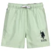 U.S. Polo Assn. Boys Green Logo Swim Shorts