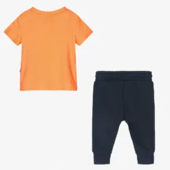 U.S. Polo Assn. Boys Orange & Blue Trouser Set -Outlet Little Gents Set Store u s polo assn boys orange blue trouser set 441794 826c18b6020f04febda92576141bab123e464b82