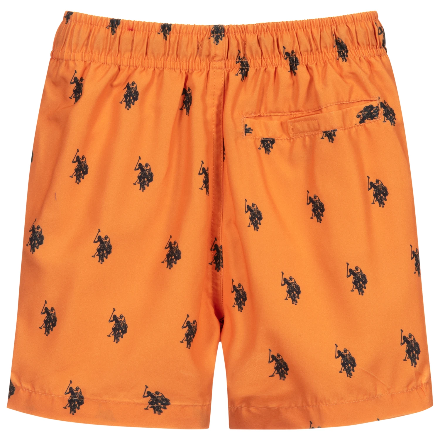 U.S. Polo Assn. Boys Orange Swim Shorts 2 U.S. Polo Assn. Boys Orange Swim Shorts - Image 2