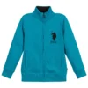 U.S. Polo Assn. Boys Turquoise Blue Zip-Up Top