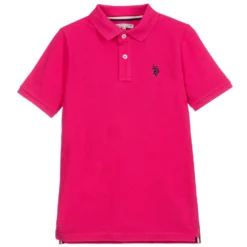 U.S. Polo Assn. Pink Cotton Logo Polo Shirt