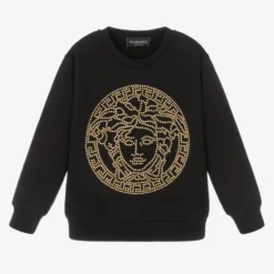 Versace Black Medusa Logo Sweatshirt