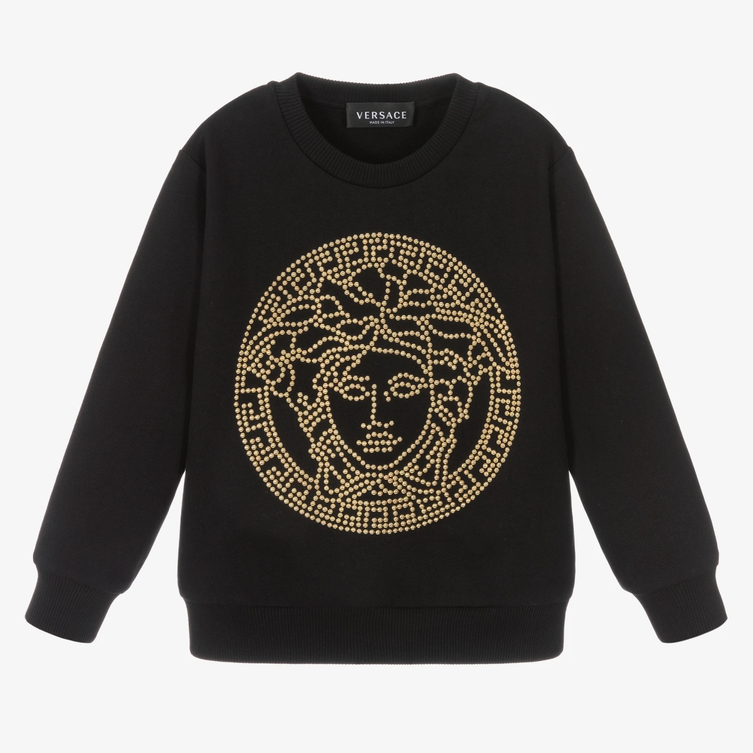 Versace Black Medusa Logo Sweatshirt 1 Versace Black Medusa Logo Sweatshirt
