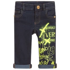 Versace Blue Denim Logo Jeans -Outlet Little Gents Set Store versace blue denim logo jeans 391879 95490c32b7f678f2cf0914886219da03f5d5e341