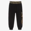 Versace Boys Black Greca Joggers