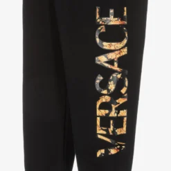 Versace Boys Black Greca Joggers -Outlet Little Gents Set Store versace boys black greca joggers 494994 c6ea5aa03e6440db517b4276a17c2885227ff716