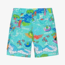 Versace Boys Green Cotton Shorts -Outlet Little Gents Set Store versace boys green cotton shorts 495121 580a9d3809cb2d09d96c8a106569661be287fe4c