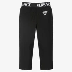 Versace Boys Smart Black Logo Trousers -Outlet Little Gents Set Store versace boys smart black logo trousers 433389 4b71e910c62949bad4873d42be343e7299777a3e