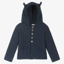 Wedoble Boys Blue Hooded Cardian