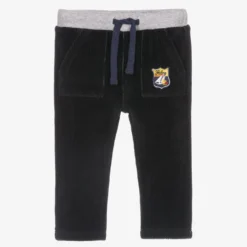 Week-end à La Mer Blue Velour Corduroy Trousers