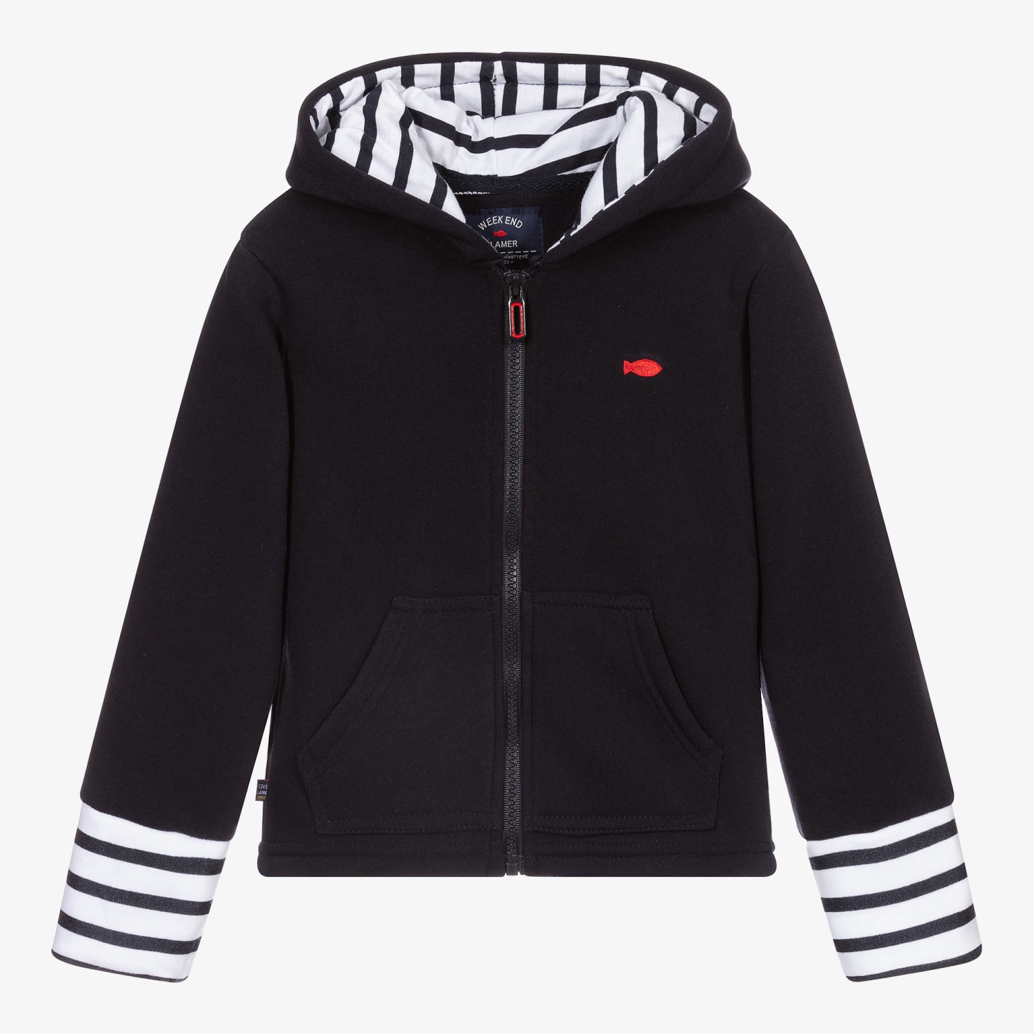 Week-end à La Mer Boys Blue Zip-Up Top 1 Week-end à La Mer Boys Blue Zip-Up Top