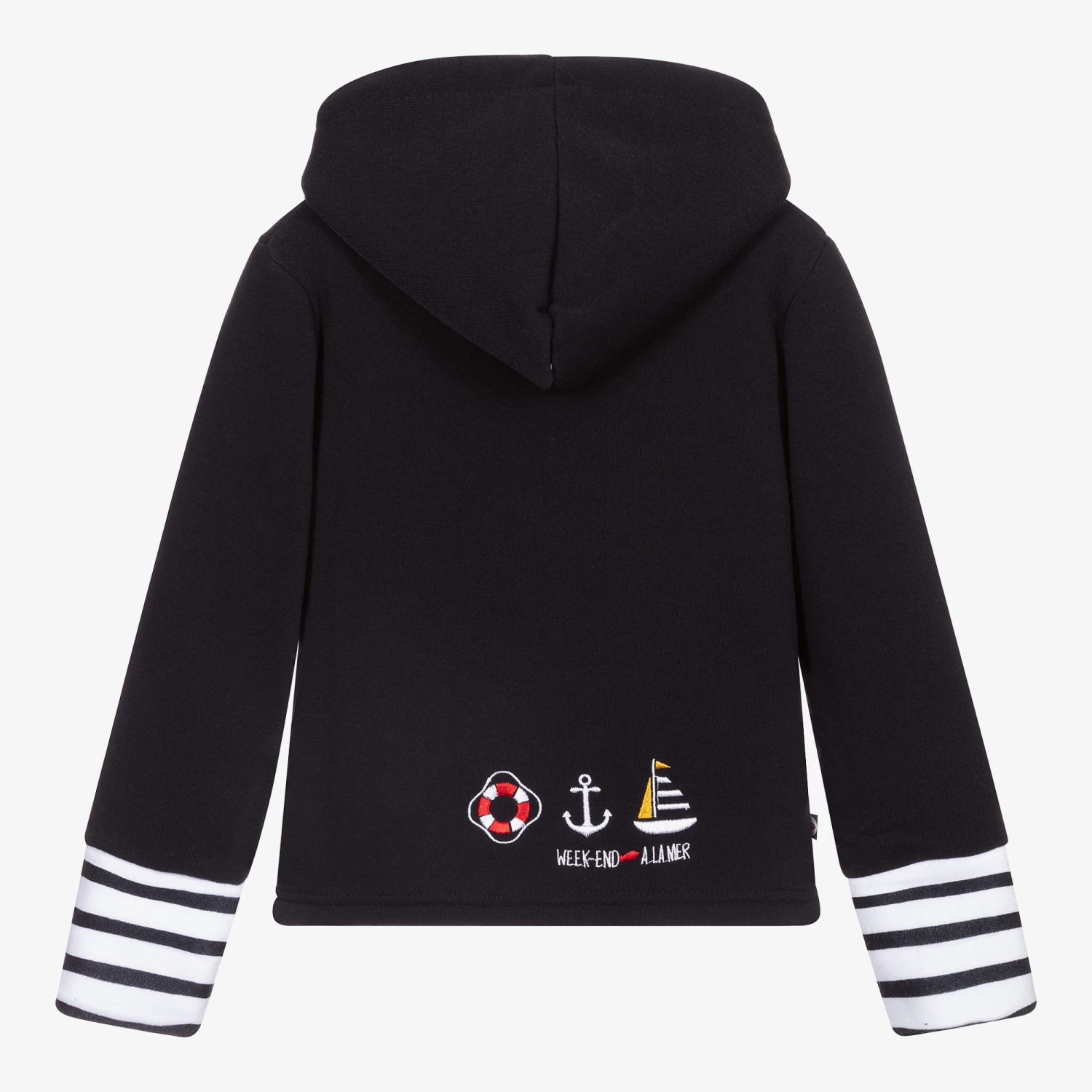 Week-end à La Mer Boys Blue Zip-Up Top 3 Week-end à La Mer Boys Blue Zip-Up Top - Image 3