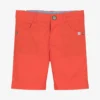 Week-end à La Mer Boys Orange Cotton Shorts