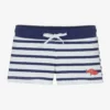 Week-end à La Mer Boys White Breton Stripe Swimming Trunks