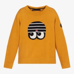 Week-end à La Mer Boys Yellow Knitted Sweater
