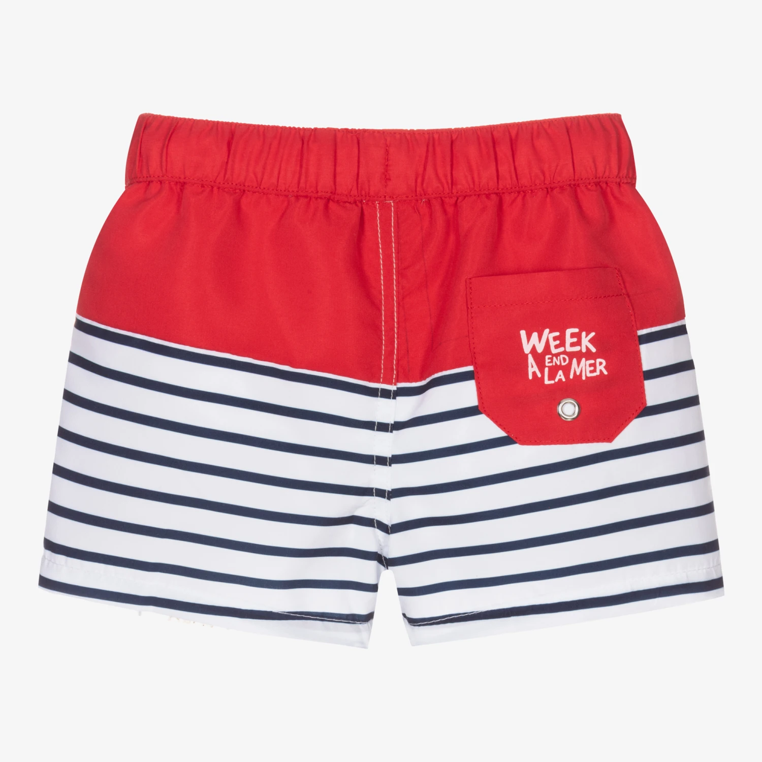 Week-end à La Mer Red & Blue Swims Shorts 2 Week-end à La Mer Red & Blue Swims Shorts - Image 2