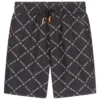 Zadig & Voltaire Zadig&Voltaire Black Logo Print Swim Shorts