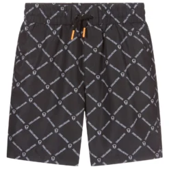 Zadig & Voltaire Zadig&Voltaire Black Logo Print Swim Shorts